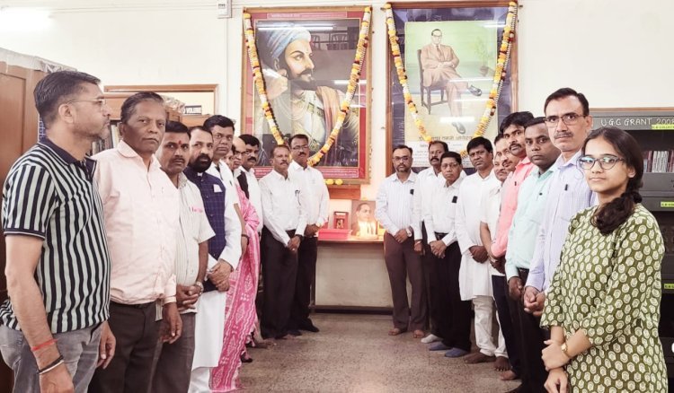 बिटको महाविद्यालयात भारतीय राज्यघटनेचे शिल्पकार महामानव डॉ. बाबासाहेब आंबेडकर यांना १३४ वी जयंती साजरी