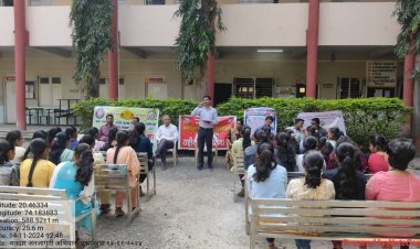 कर्मवीर रामरावजी आहेर महाविद्यालयात मतदान जनजागृती उपक्रम