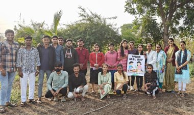 कला, वाणिज्य व विज्ञान महाविद्यालय रावळगाव येथील वनस्पतीशास्त्र विभागातर्फे जनजागृती करून " जागतिक मृदा दिवस " साजरा .