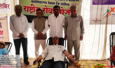 कर्मवीर रामरावजी आहेर यांच्या स्मुर्तीदिना निमित्ताने भव्य रक्तदान शिबिराचे आयोजन