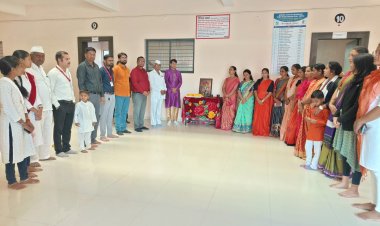 क्रांतिवीर वसंतराव नारायणराव नाईक शिक्षण  प्रसारक संस्थेचे कला, वाणिज्य व विज्ञान  महाविद्यालय सिन्नर येथे छत्रपती शिवाजी महाराज जयंती साजरी