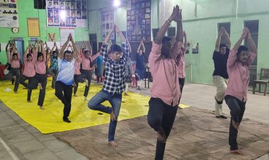 बिटको महाविद्यालयात जागतिक योगदिनी योगासनांची प्रात्यक्षिके व व्याख्यान....