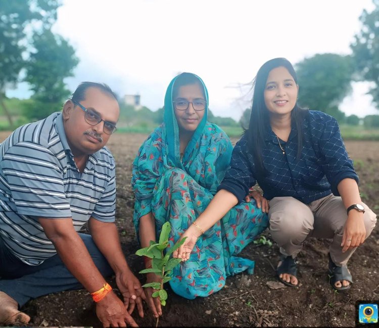 तरुप्रीत प्रकल्पाच्या माध्यमातून सिन्नर तालुक्यात गुळवंच येथे वृक्षारोपण