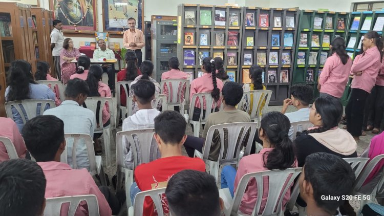 बिटको महाविद्यालयात डॉ. एस. आर. रंगनाथन यांच्या १३३ व्या जयंतीनिमित्त ग्रंथालय साक्षरता कार्यक्रम....