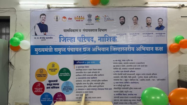 मुख्यमंत्री समृद्ध पंचायतराज अभियानाअंतर्गत जिल्हास्तरीय कक्ष स्थापन