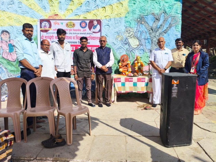 श्री सप्तशृंगी महाविद्यालयात रा. से.योचे हिवाळी श्रमसंस्कार शिबिर उद्घाटनाचा कार्यक्रम उत्साहत