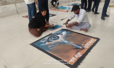 अमृतवाहिनी एमबीए महाविद्यालय आयोजित वर्चस्व 3.0  या उपक्रमात गायत्री रसाळ व ऋषिकेश गाडेकर यांनी रांगोळी स्पर्धेत पटकवले द्वितीय क्रमांकाचे पारितोषिक