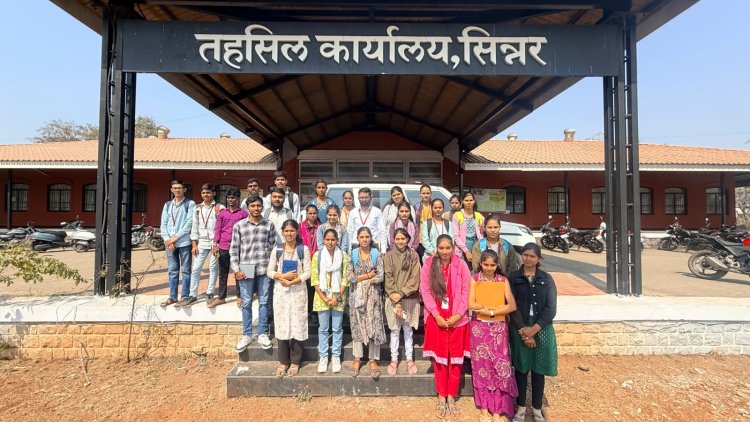 तहसिल कार्यालय, सिन्नर येथून विद्यार्थी अधिकाऱ्यांच्या भेटीला या उपक्रमाची सुरुवात.